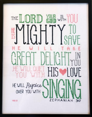 Mighty To Save stitched by Michelle Southerland